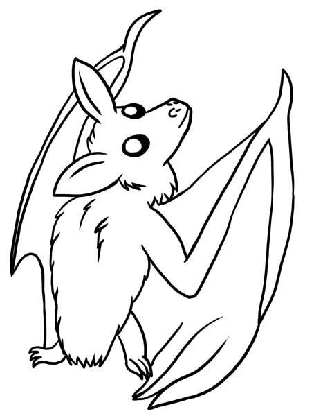 bat coloring pages free Coloring4free