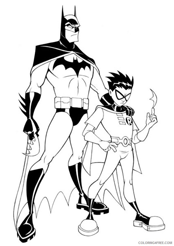 batman and robin coloring pages Coloring4free