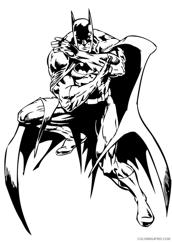 batman coloring pages free to print Coloring4free