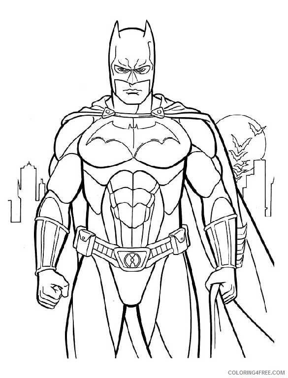 batman coloring pages to print Coloring4free - Coloring4Free.com