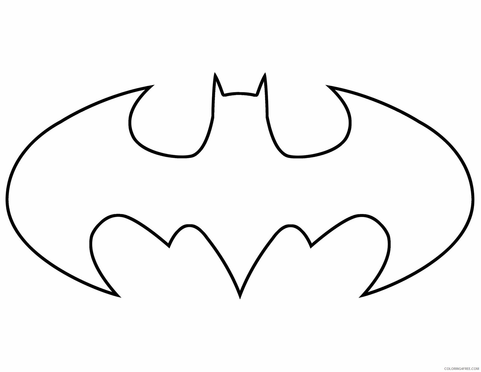 batman logo coloring pages Coloring4free