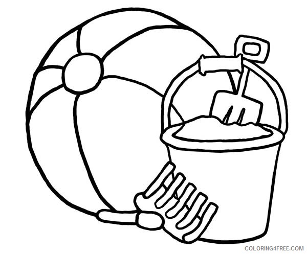 beach coloring pages for preschooler Coloring4free