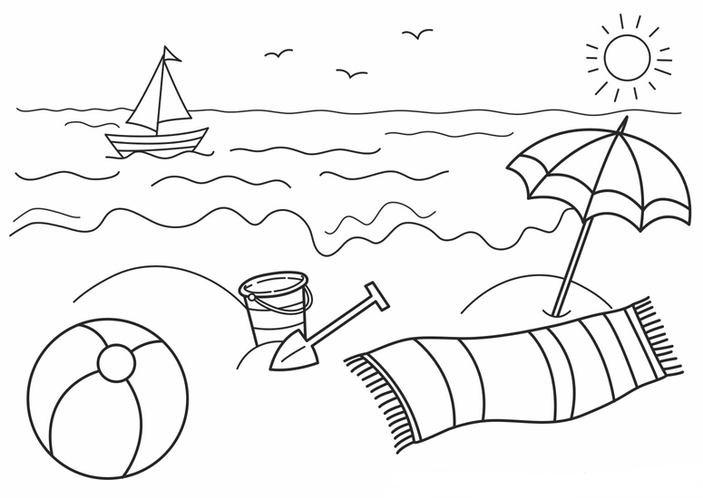 beach coloring pages printable free Coloring4free