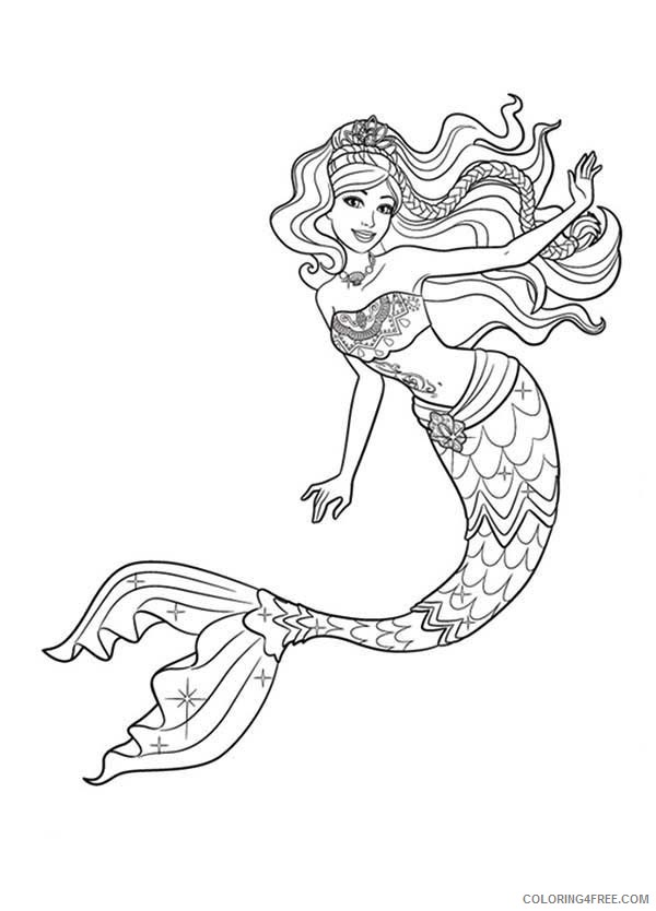 beautiful mermaid coloring pages printable Coloring4free