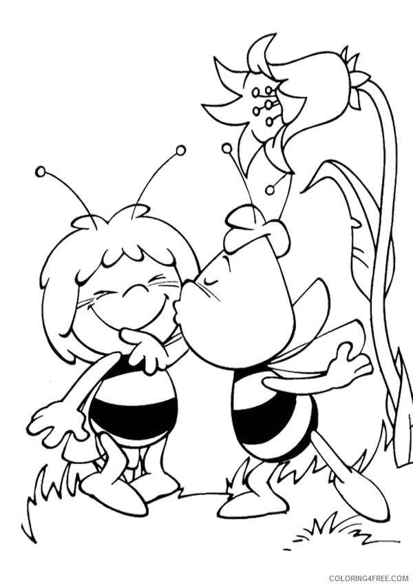bee cartoon coloring pages Coloring4free