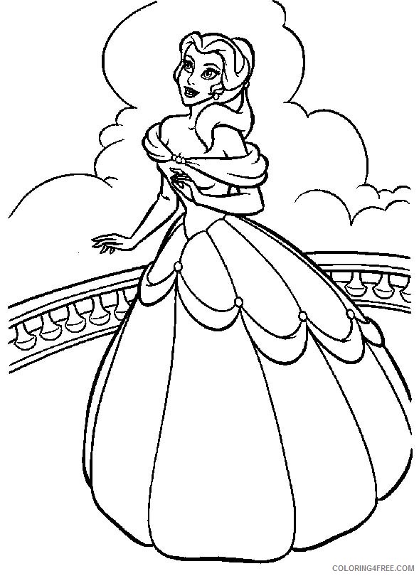 belle coloring pages to print Coloring4free