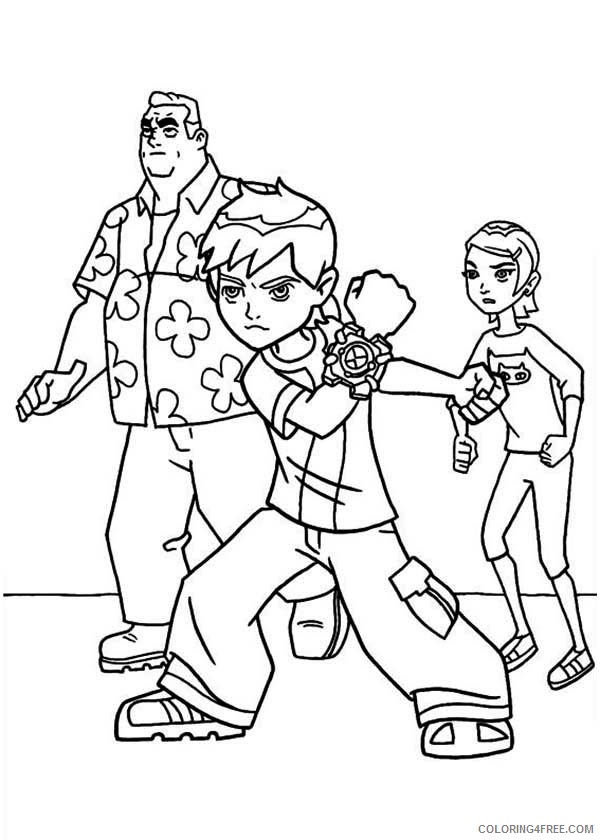ben 10 coloring pages family Coloring4free