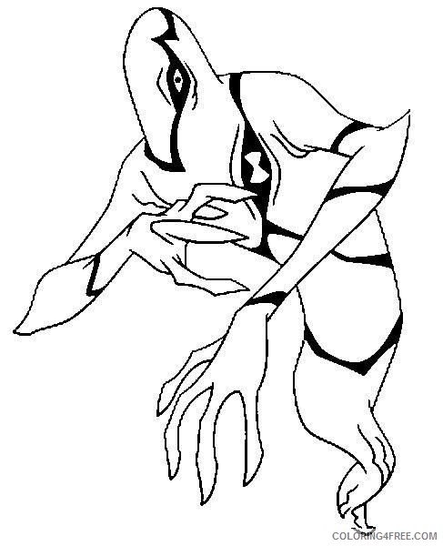 ben 10 coloring pages ghostfreak Coloring4free