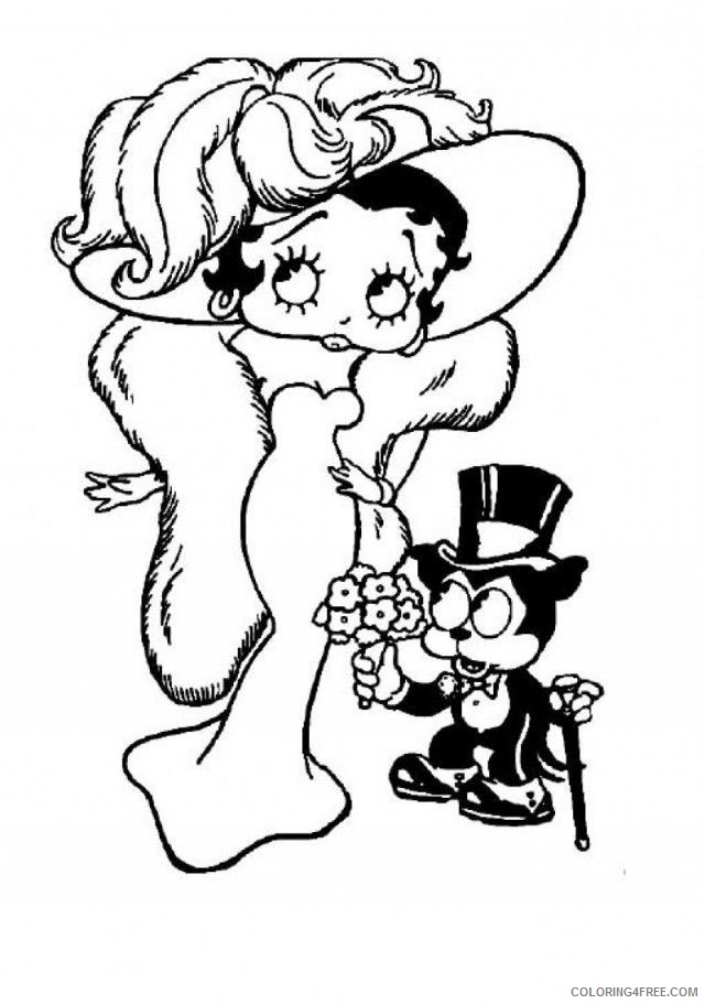 betty boop coloring pages and felix the cat Coloring4free