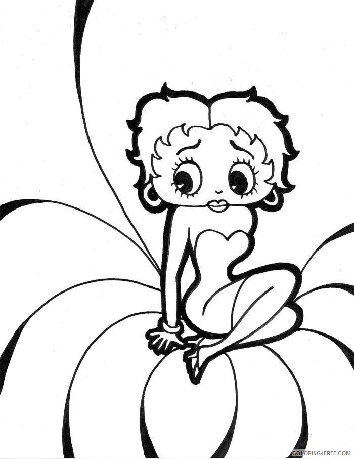 betty boop coloring pages for kids Coloring4free