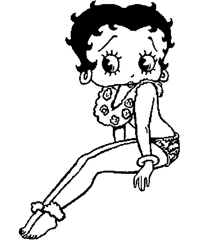 betty boop coloring pages free to print Coloring4free