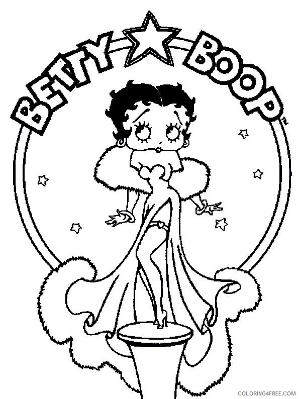 betty boop coloring pages superstar Coloring4free
