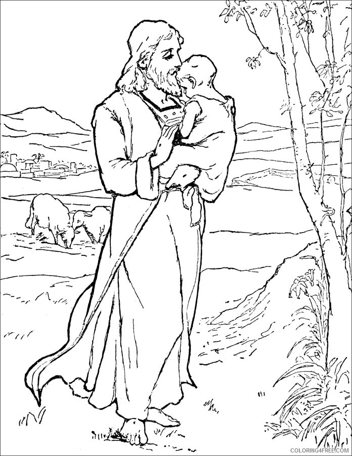 bible coloring pages jesus loves children Coloring4free