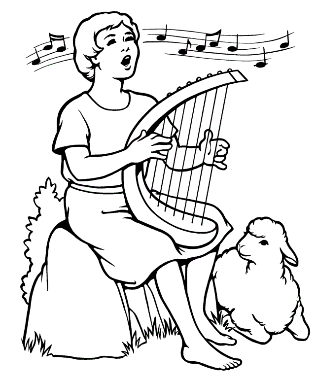 bible story coloring pages david Coloring4free