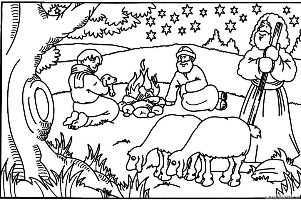 bible story coloring pages goatherd Coloring4free