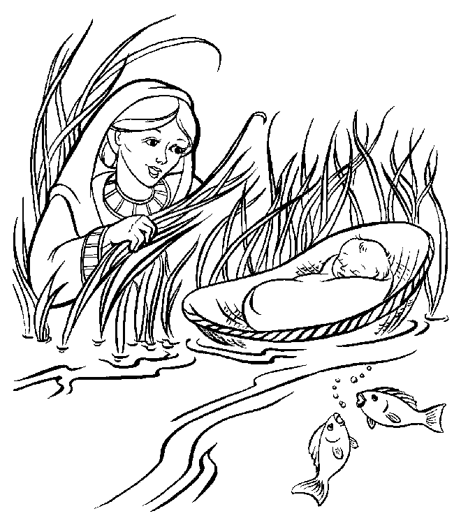 bible story coloring pages moses Coloring4free