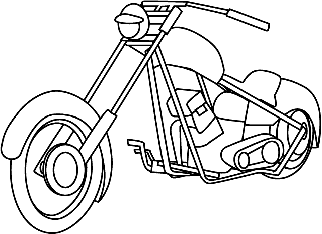 big dog motorcycle coloring pages Coloring4free