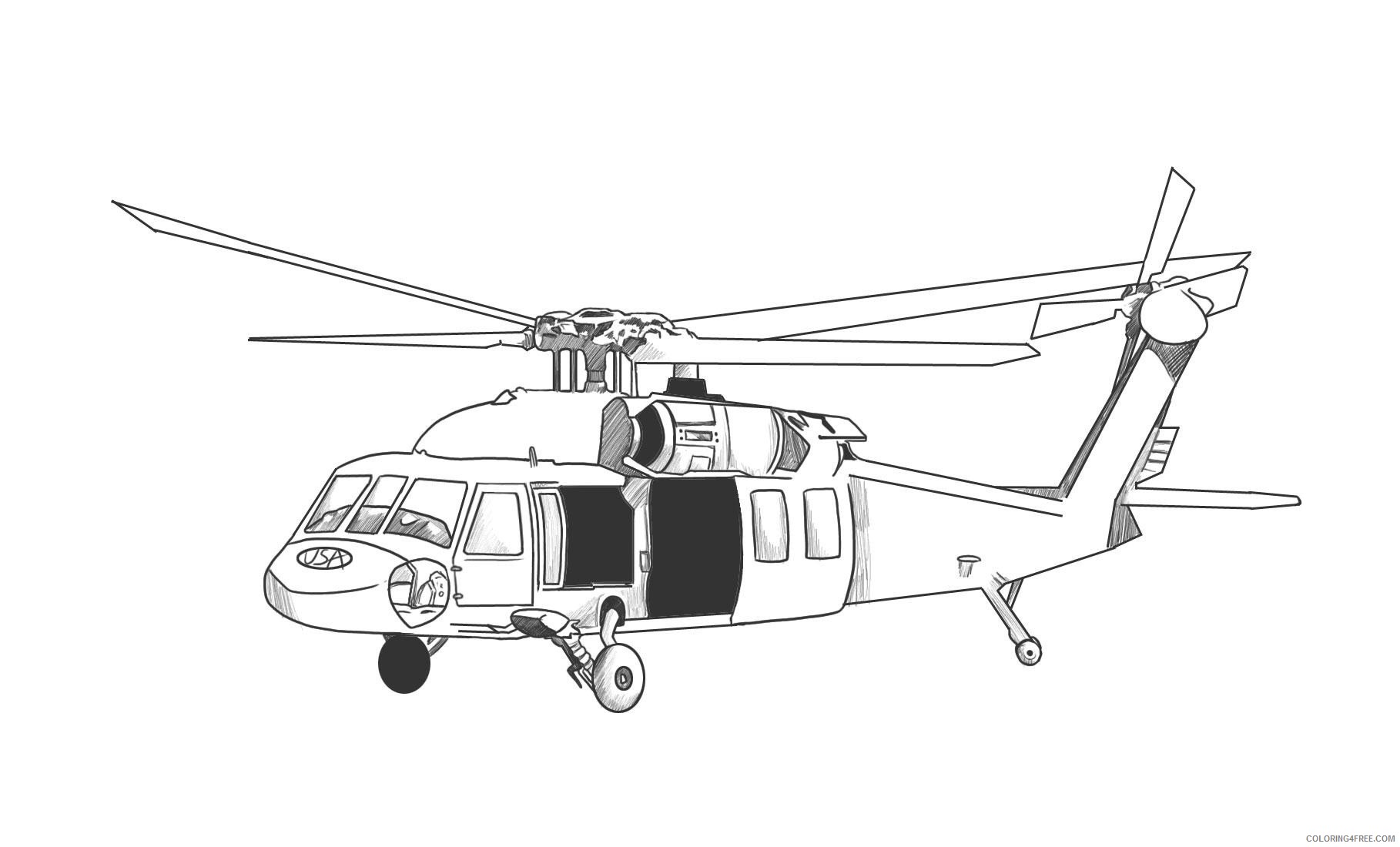 blackhawk helicopter coloring pages Coloring4free