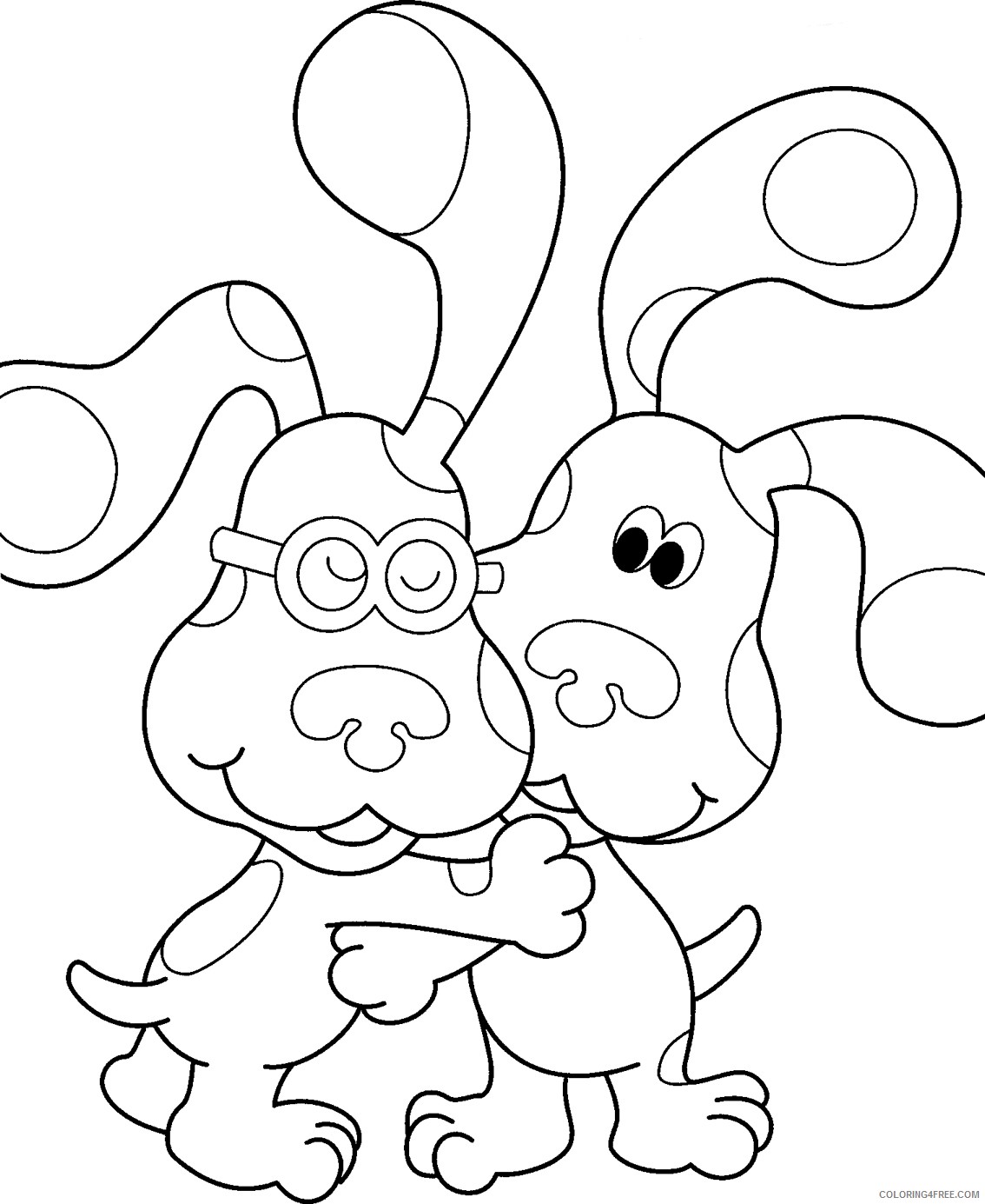 blues clues coloring pages and friend Coloring4free