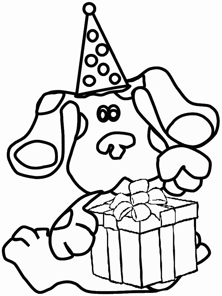 blues clues coloring pages birthday Coloring4free