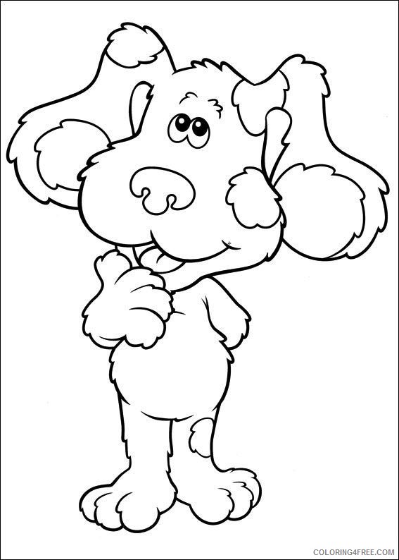 blues clues coloring pages magenta Coloring4free