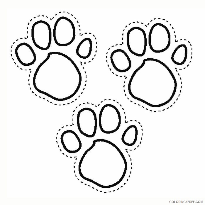 blues clues coloring pages paw print Coloring4free