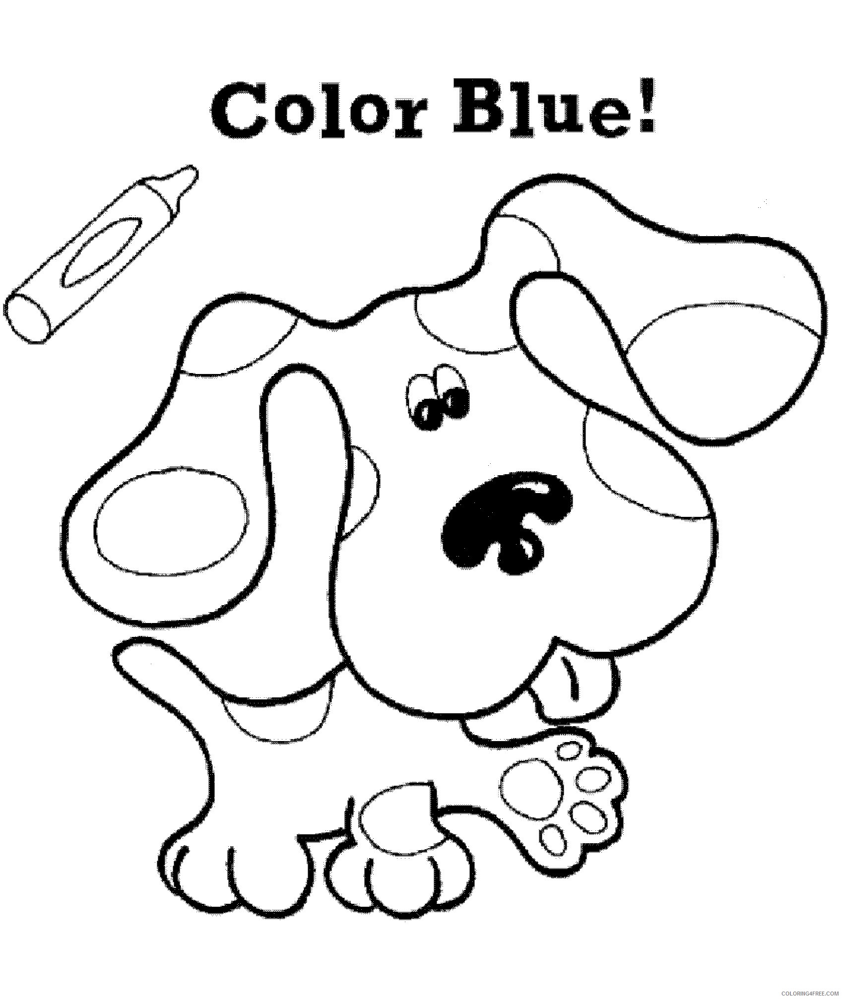 blues clues coloring pages printable Coloring4free