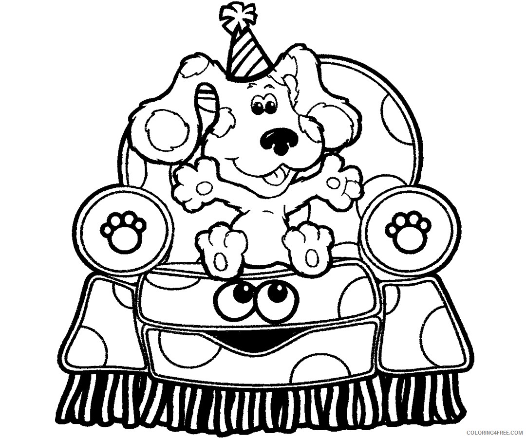 blues clues coloring pages sitting on chair Coloring4free