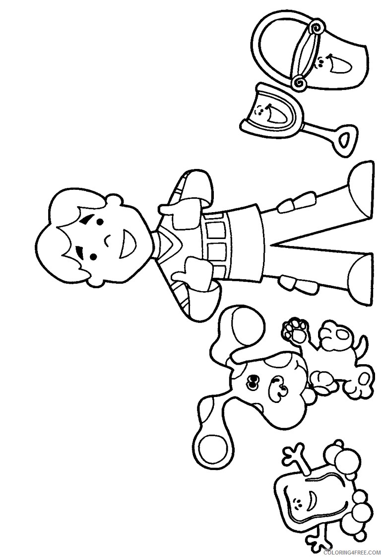blues clues coloring pages with joe Coloring4free