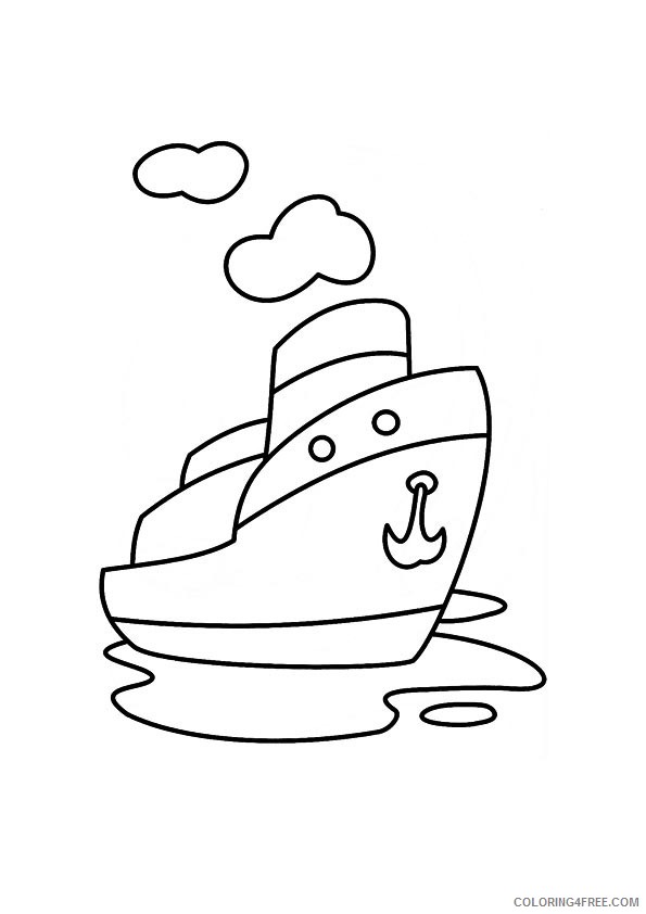 boat coloring pages for kids printable Coloring4free