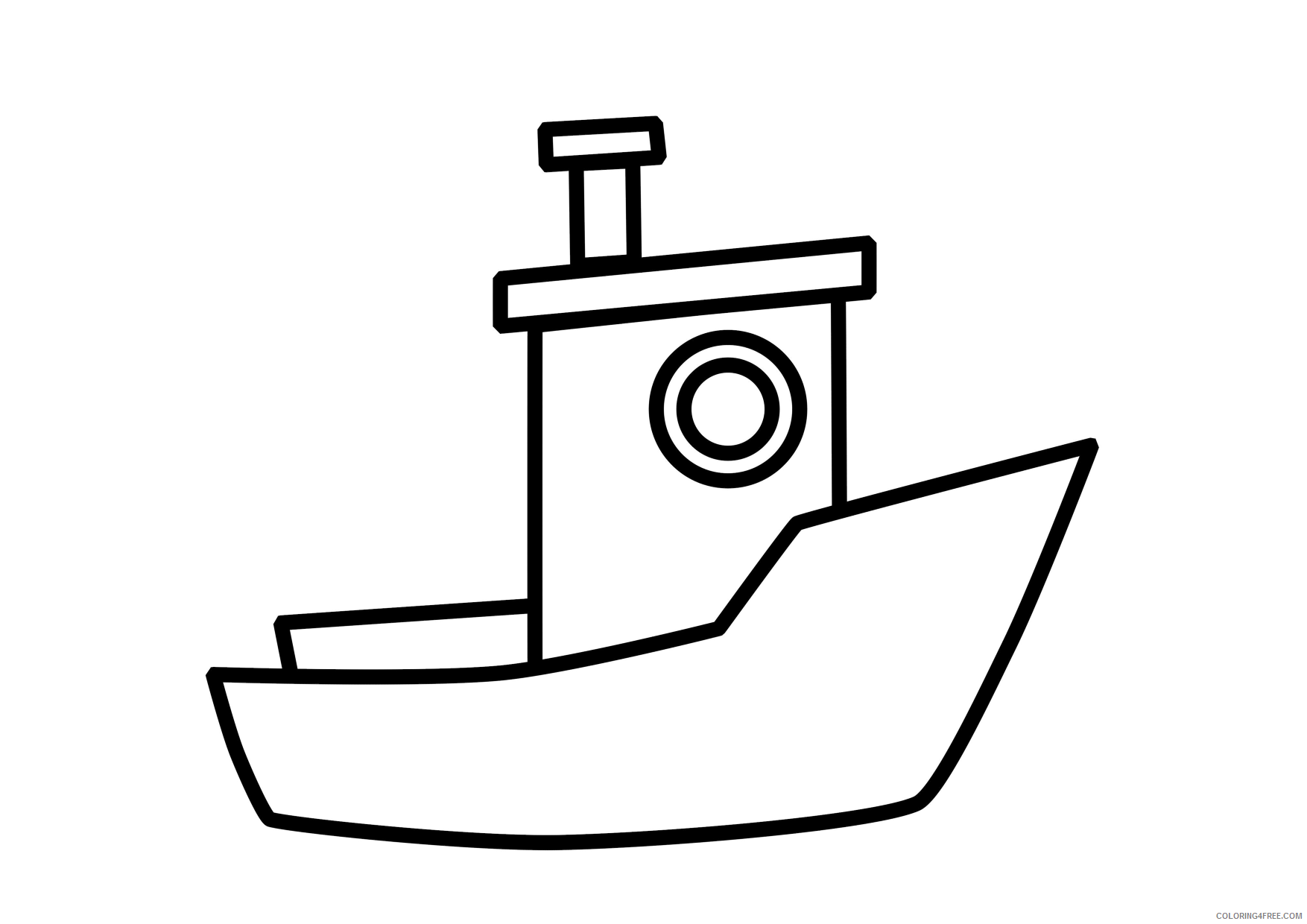 boat coloring pages for preschool Coloring4free