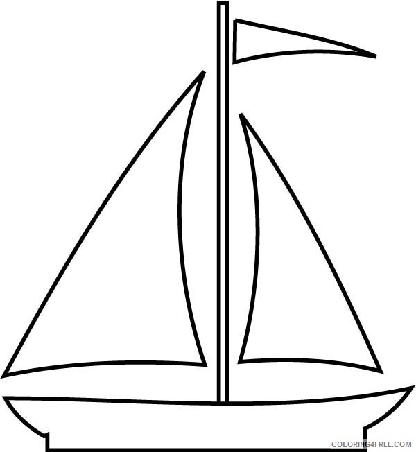 boat coloring pages for preschoolers Coloring4free