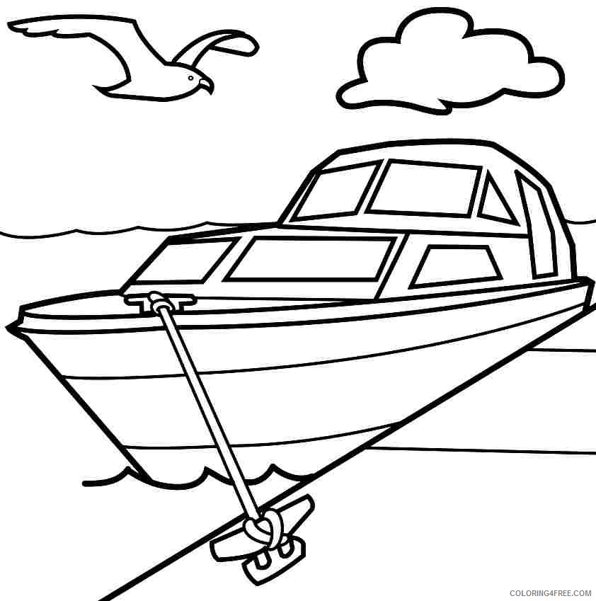boat coloring pages in dock Coloring4free