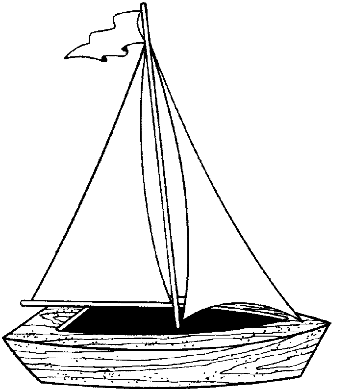 boat coloring pages sailboat Coloring4free