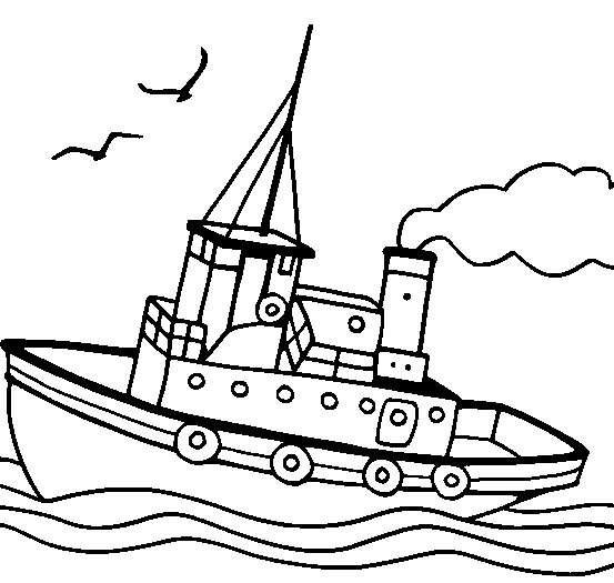 boat coloring pages sailing on the ocean Coloring4free