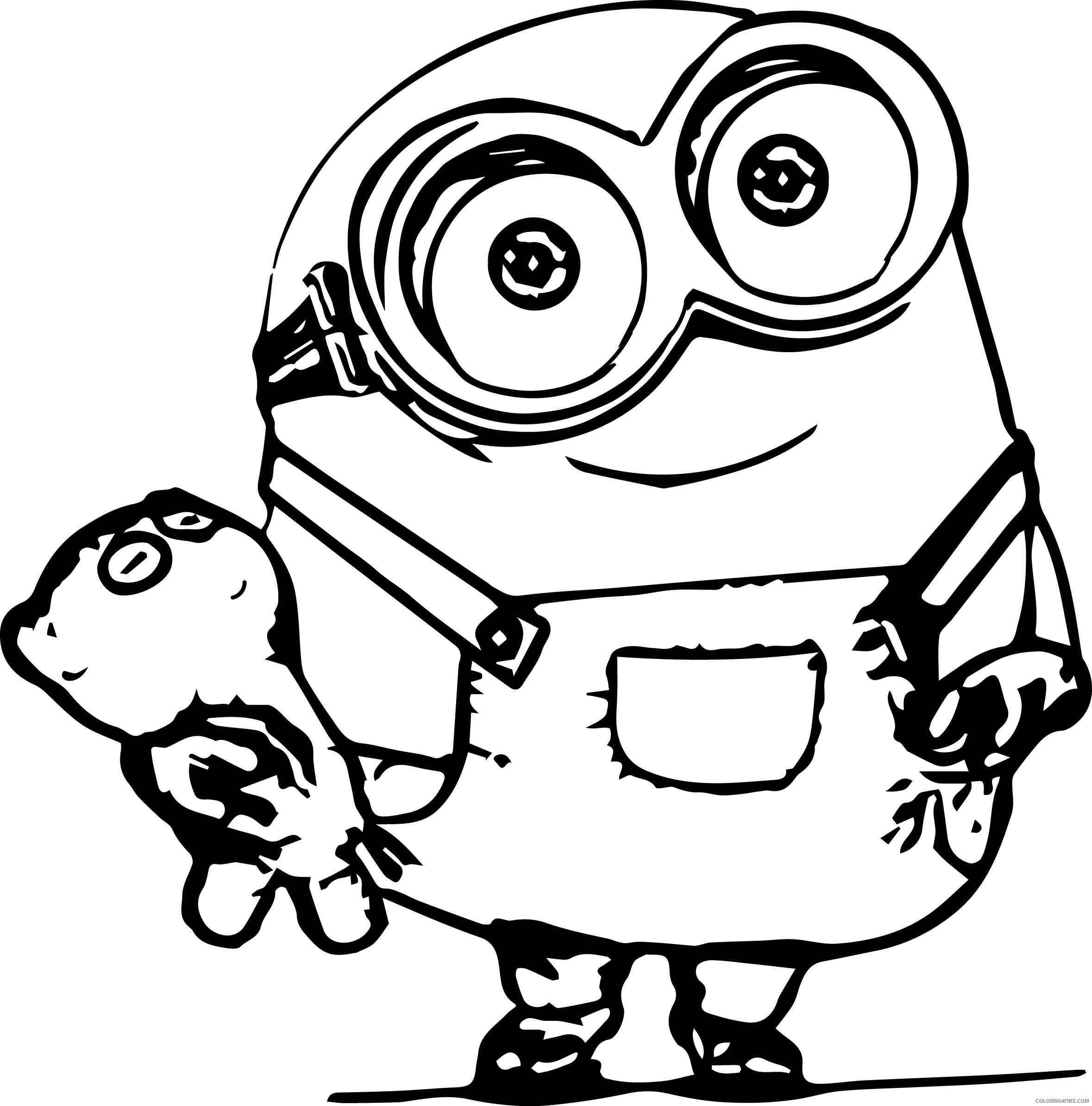 bob the minions coloring pages Coloring4free