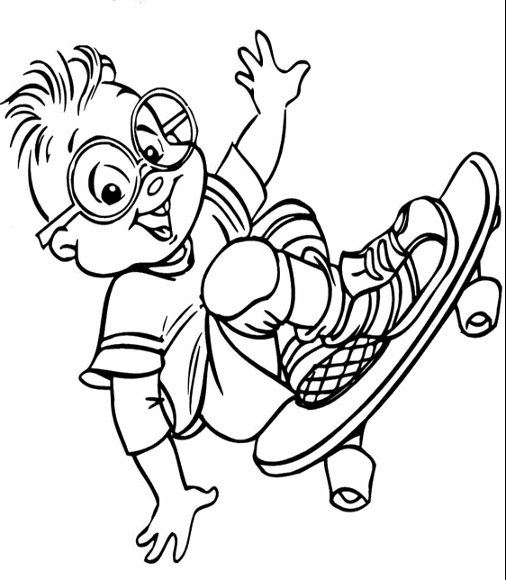 boy coloring pages playing skateboard Coloring4free