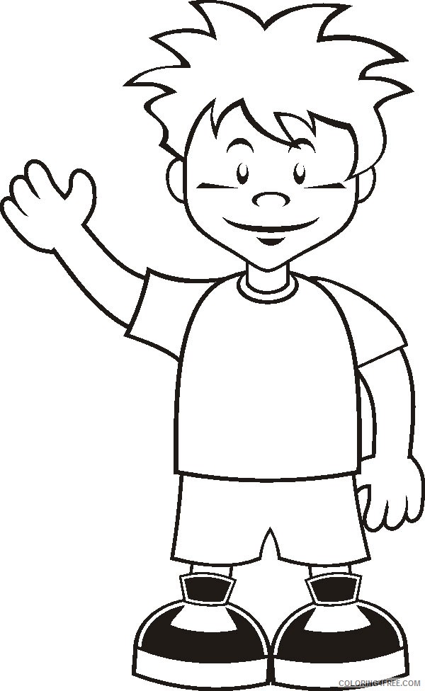 boy coloring pages printable Coloring4free