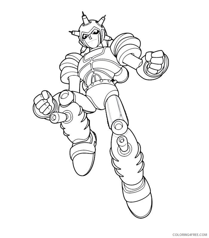 boy coloring pages robot Coloring4free