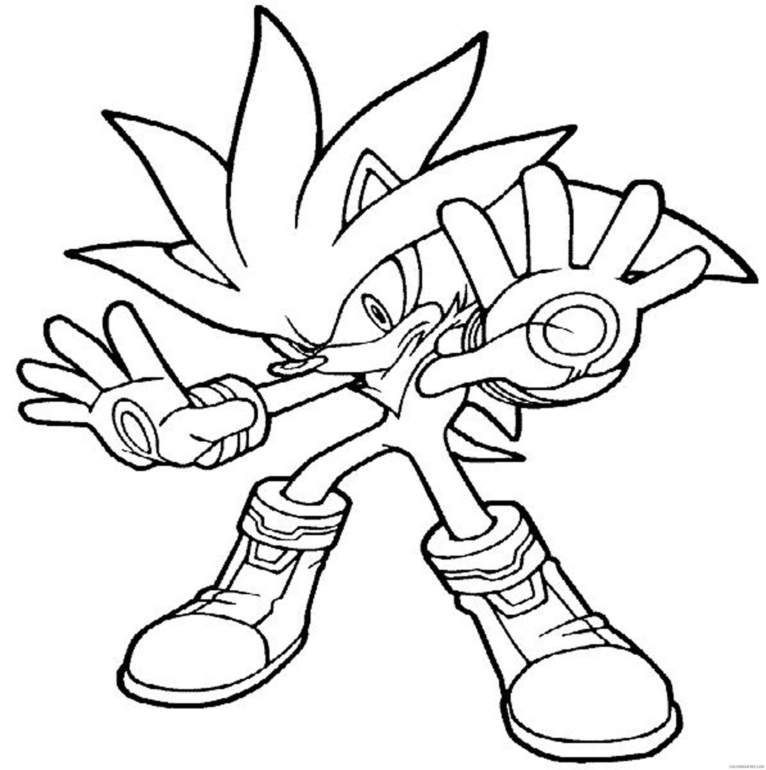 boy coloring pages sonic the hedgehog Coloring4free