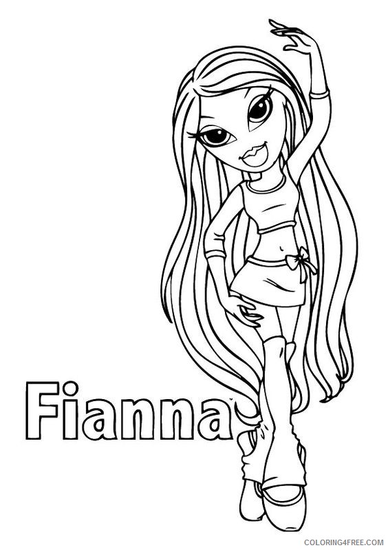 bratz coloring pages fianna Coloring4free