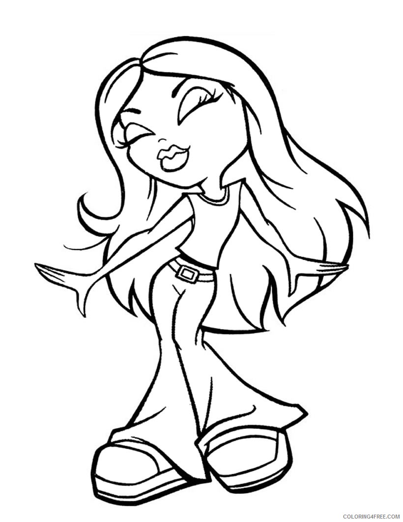bratz coloring pages for girls Coloring4free