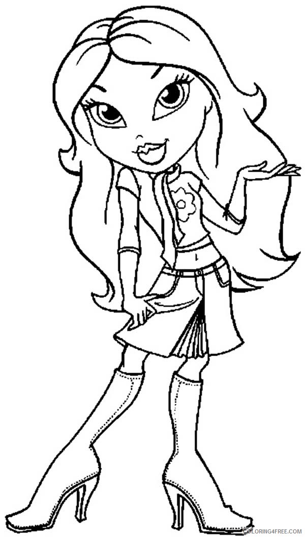 bratz coloring pages for kids Coloring4free