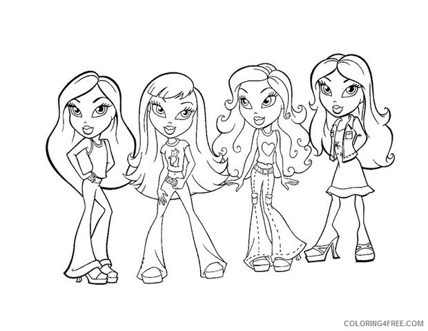 bratz coloring pages free Coloring4free