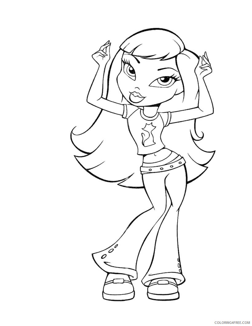 bratz coloring pages free to print Coloring4free