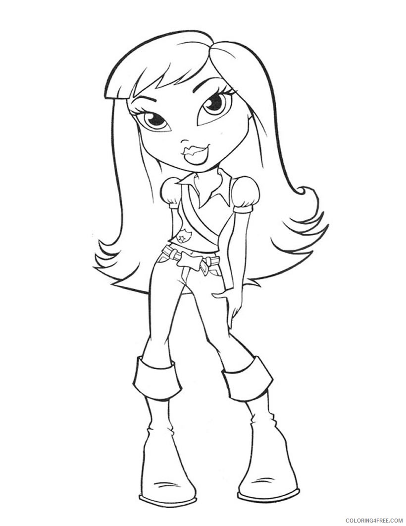 bratz coloring pages jade Coloring4free