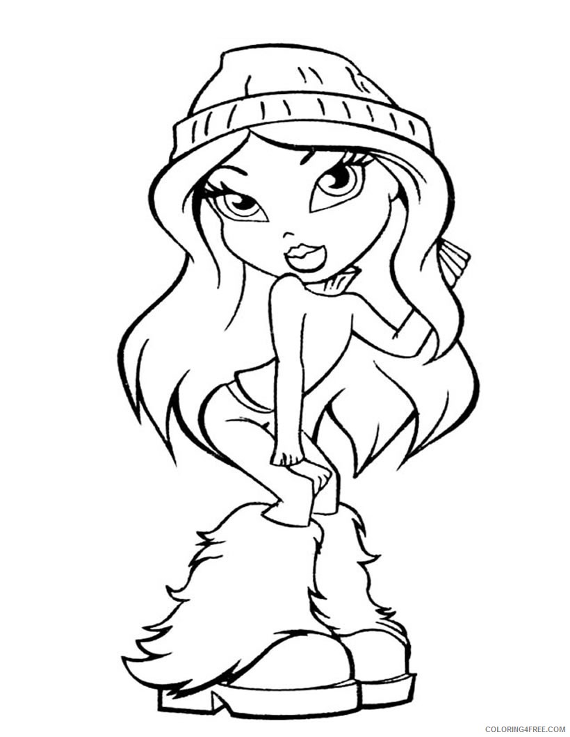 bratz coloring pages printable Coloring4free