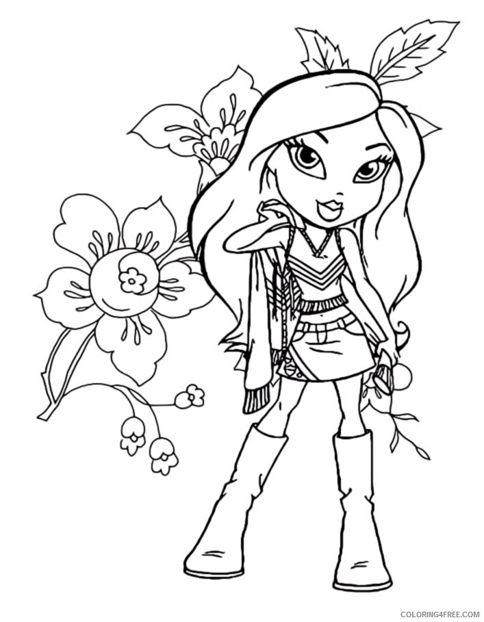 bratz coloring pages printable for girls Coloring4free
