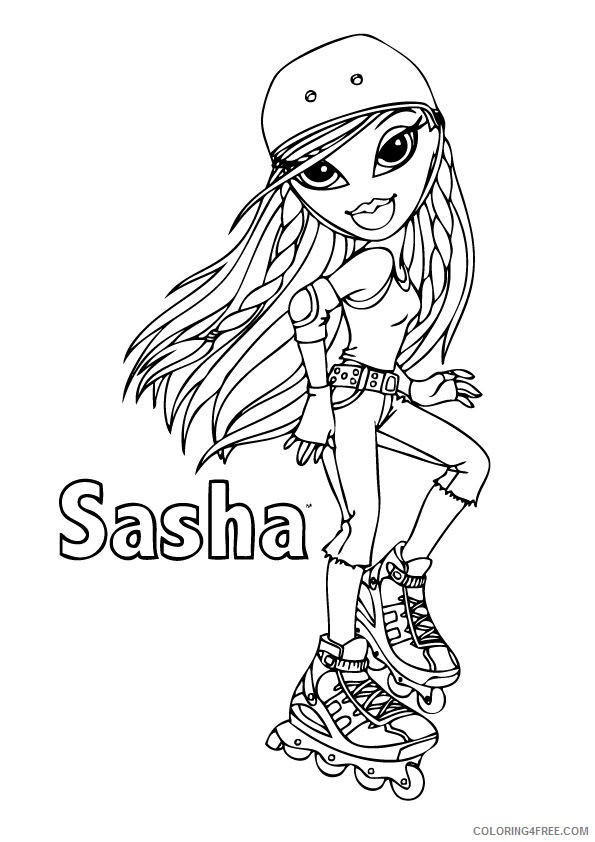bratz coloring pages roller skate Coloring4free