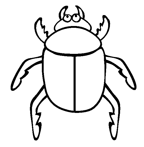 bug coloring pages for preschooler Coloring4free